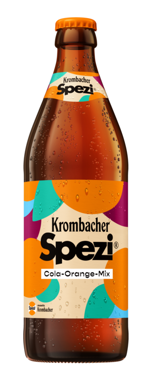 Krombacher Spezi Cola-Orange-Mix Flasche.